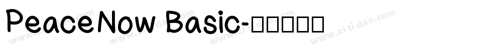 PeaceNow Basic字体转换